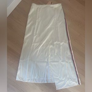 RARE NWT La Ligne wrap around skirt with stripe